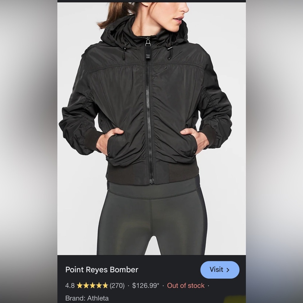 Athleta Point Reyes Bomber Jacket